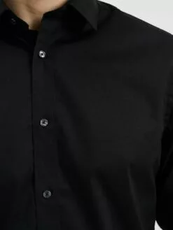 WE FASHION Chemises Décontractées Coupe Slim Chemise Homme Noir -WE FASHION Magasin En Ligne 8f33784248eb1f4f4c0872b4f34437fb