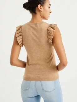 WE FASHION T-shirts T-shirt Femme Beige -WE FASHION Magasin En Ligne 904d2cd0574daa48ea9381e88f34fd07