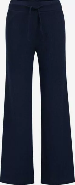 WE FASHION Pantalons En Toile Wide Leg Pantalon Femme Bleu Nuit