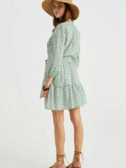 WE FASHION Robes Fluides Robe-chemise Femme Vert -WE FASHION Magasin En Ligne 9149151e45ac883a7cc932f7ab4e78db