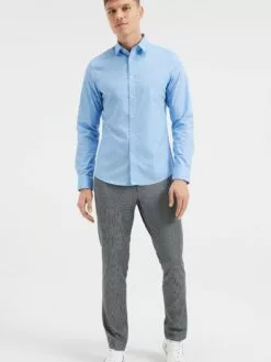WE FASHION Chemises Décontractées Coupe Slim Chemise Homme Bleu Clair -WE FASHION Magasin En Ligne 9247aac2580af158a585f7f1ff136490