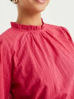 WE FASHION Blouses à Manches Courtes Chemisier Femme Rose -WE FASHION Magasin En Ligne 931cbc41cef4308ef95337cedc6e1060