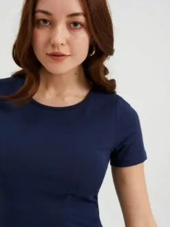 WE FASHION T-shirts T-shirt Femme Bleu Foncé -WE FASHION Magasin En Ligne 951b3b3abbbdd44b889631f110ce82f6