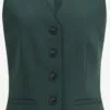 WE FASHION Blazers Classiques Gilet De Costume Femme Vert Foncé
