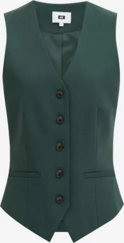 WE FASHION Blazers Classiques Gilet De Costume Femme Vert Foncé