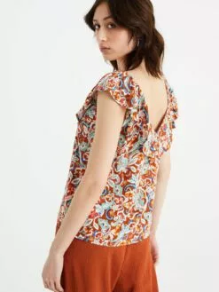 WE FASHION Blouses Chemisier Femme Rouille -WE FASHION Magasin En Ligne 9963b3b25c4b9f8f1e18bced423880f6