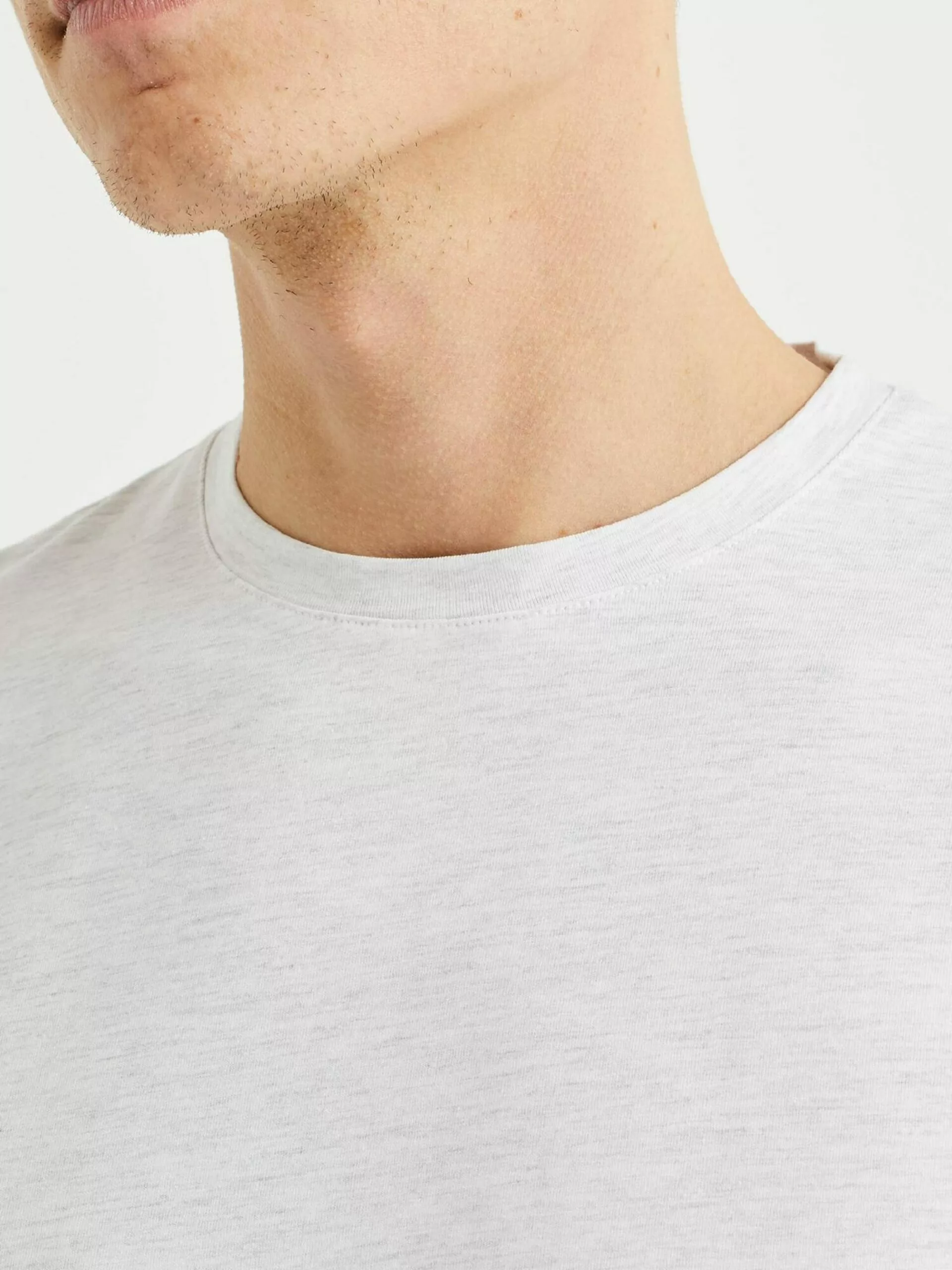 WE FASHION T-shirts T-Shirt Homme Blanc Chiné 6 WE FASHION T-shirts T-Shirt Homme Blanc Chiné – Image 6