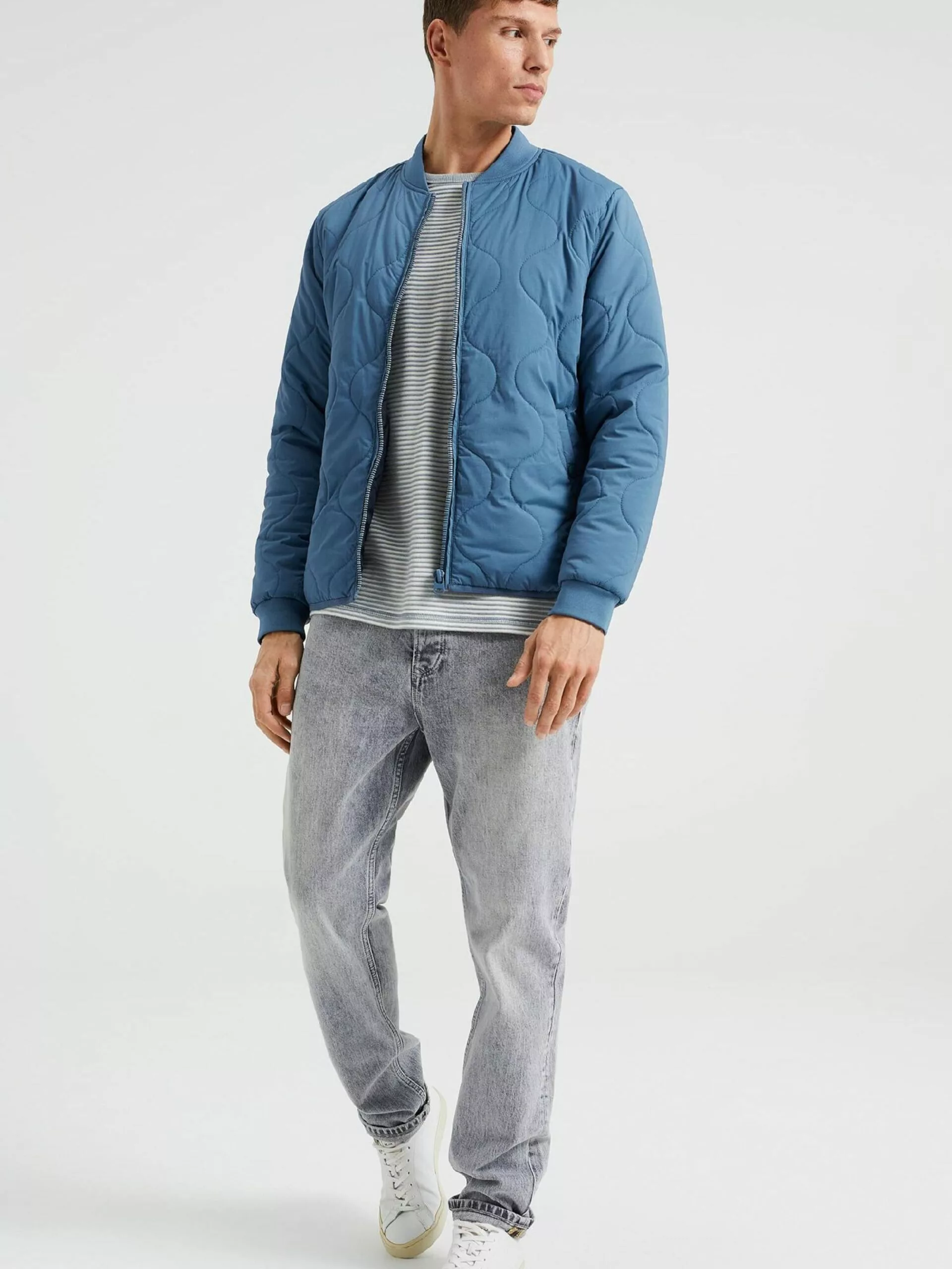 WE FASHION Vestes De Mi-saison Veste Mi-saison Homme Bleu 4 WE FASHION Vestes De Mi-saison Veste Mi-saison Homme Bleu – Image 4