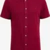 WE FASHION Chemises Décontractées Coupe Slim Chemise Homme Lie De Vin
