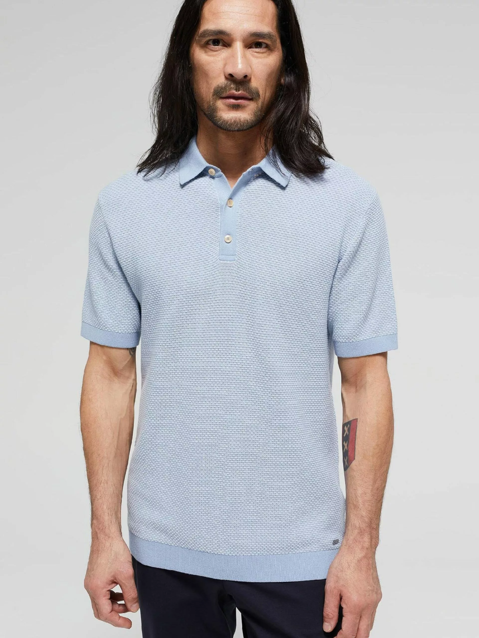 WE FASHION Pulls à Col En V Pull-over Homme Bleu Clair 2 WE FASHION Pulls à Col En V Pull-over Homme Bleu Clair – Image 2