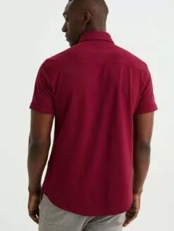 WE FASHION Chemises Décontractées Coupe Slim Chemise Homme Lie De Vin -WE FASHION Magasin En Ligne 9b0f3f0200805a2eaae540b5c4156a5a