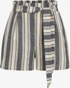 WE FASHION Shorts Loosefit Pantalon Femme Gris / Gris Clair