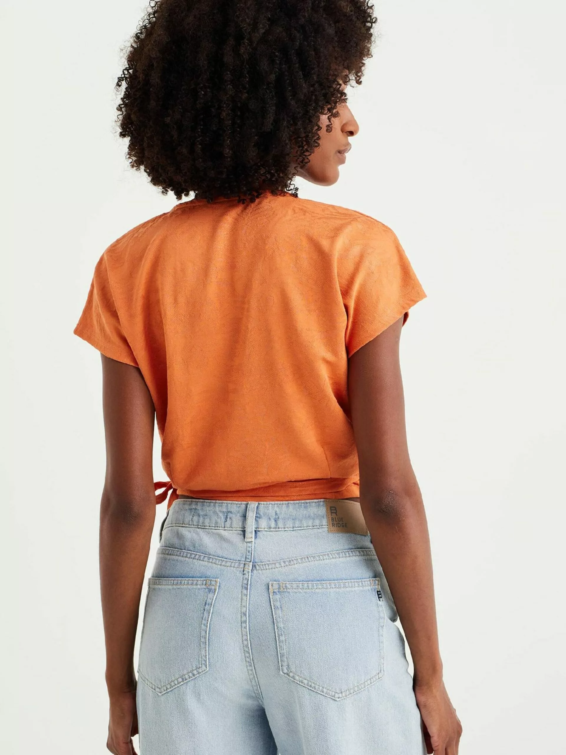 WE FASHION T-shirts T-shirt Femme Orange 3 WE FASHION T-shirts T-shirt Femme Orange – Image 3