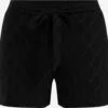 WE FASHION Shorts Loosefit Pantalon Femme Noir