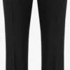 WE FASHION Pantalons Coupe Slim Pantalon à Plis Femme Noir