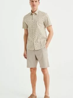 WE FASHION Chemises Décontractées Coupe Slim Chemise Homme Beige -WE FASHION Magasin En Ligne 9f506cedb7488e16420829881c003e22