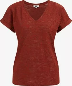 WE FASHION T-shirts T-shirt Femme Rouille
