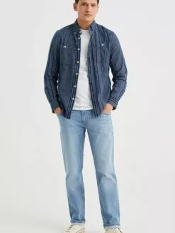 WE FASHION Chemises Décontractées Coupe Regular Chemise Homme Bleu Clair / Bleu Foncé -WE FASHION Magasin En Ligne a1da16bdbb75c32e148b077255119a08