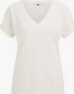 WE FASHION T-shirts T-shirt Femme Blanc
