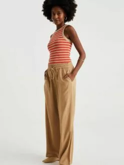 WE FASHION Débardeurs Haut Femme Beige Foncé / Rouge -WE FASHION Magasin En Ligne a259f6bf1feb435389efdb365a647204