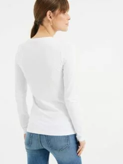 WE FASHION T-shirts à Manches Longues T-shirt Femme Blanc -WE FASHION Magasin En Ligne a2c3a02e8c658e4839e0095a399989ed