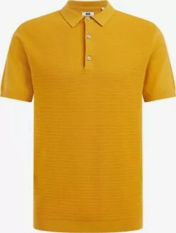 WE FASHION Polos T-Shirt Homme Moutarde