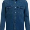 WE FASHION Chemises En Jean Coupe Slim Chemise Homme Bleu