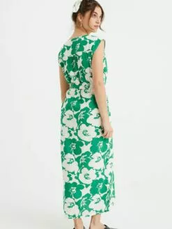 WE FASHION Robes Longues Robe Femme Vert / Blanc -WE FASHION Magasin En Ligne a6475f203cab532280a84cf526f93e48