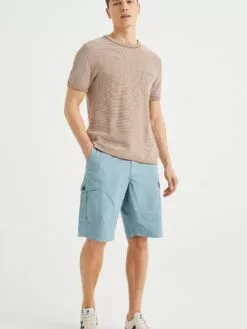 WE FASHION Shorts Cargo Regular Pantalon Cargo Homme Bleu Clair -WE FASHION Magasin En Ligne a87480cd65267f254fec2bac4d0b19e4