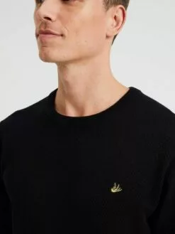 WE FASHION Pulls à Col Rond Pull-over Homme Noir 9 WE FASHION Pulls à Col Rond Pull-over Homme Noir -WE FASHION Magasin En Ligne a961ed02987f7c68ac05e5b1b3141a93