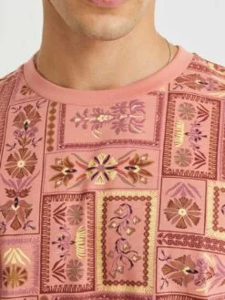 WE FASHION T-shirts T-Shirt Homme Rose Ancienne -WE FASHION Magasin En Ligne aa5afec286d3fb389fc068cea6fc4b8f