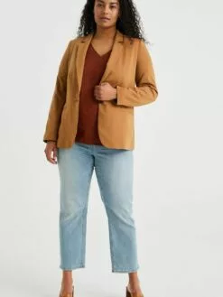 WE FASHION Blazers Classiques Blazer Femme Caramel -WE FASHION Magasin En Ligne aa8850003353c9170c848e3e03df10a3