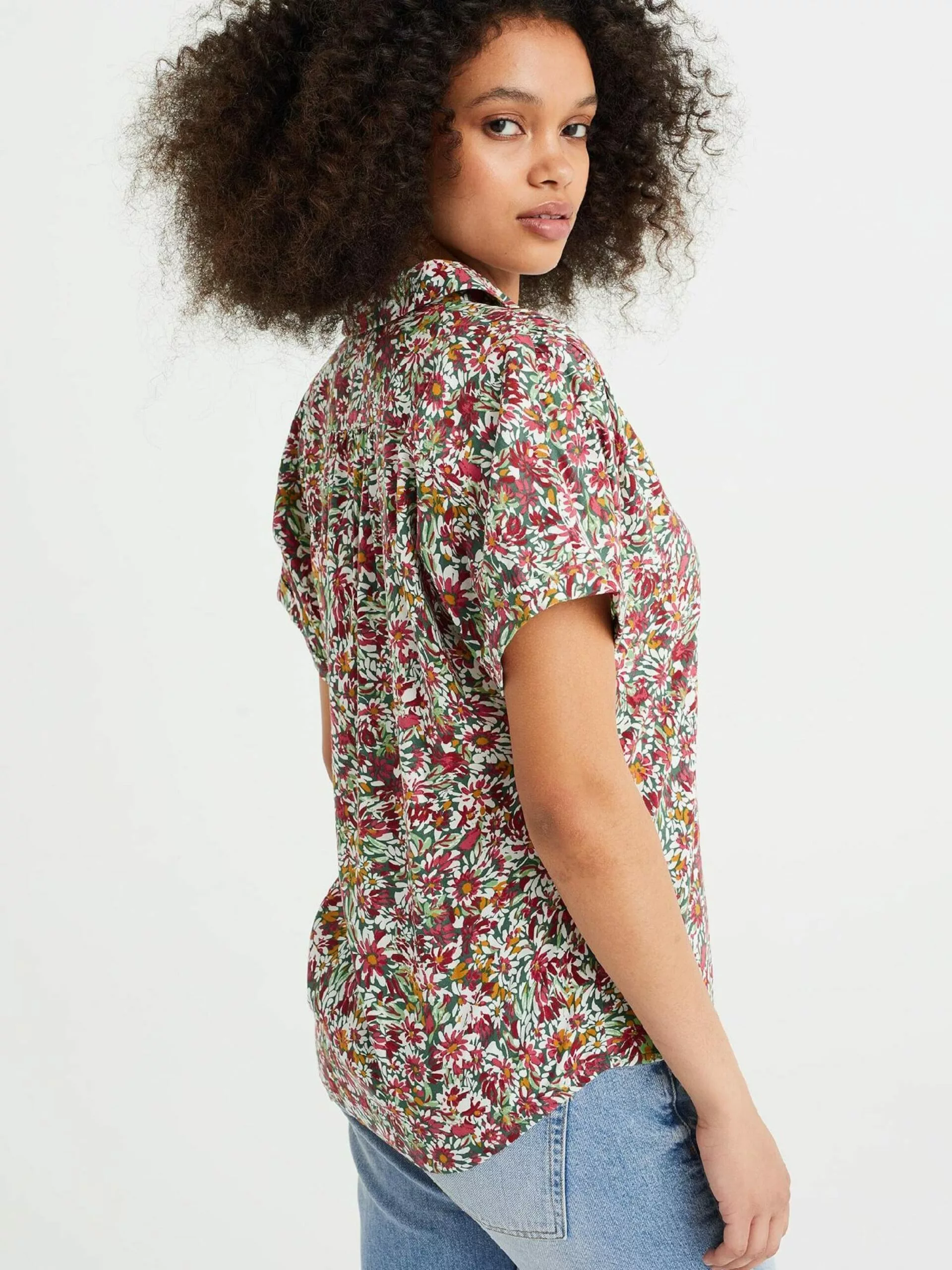 WE FASHION Blouses à Manches Courtes Chemisier Femme Mélange De Couleurs 3 WE FASHION Blouses à Manches Courtes Chemisier Femme Mélange De Couleurs – Image 3