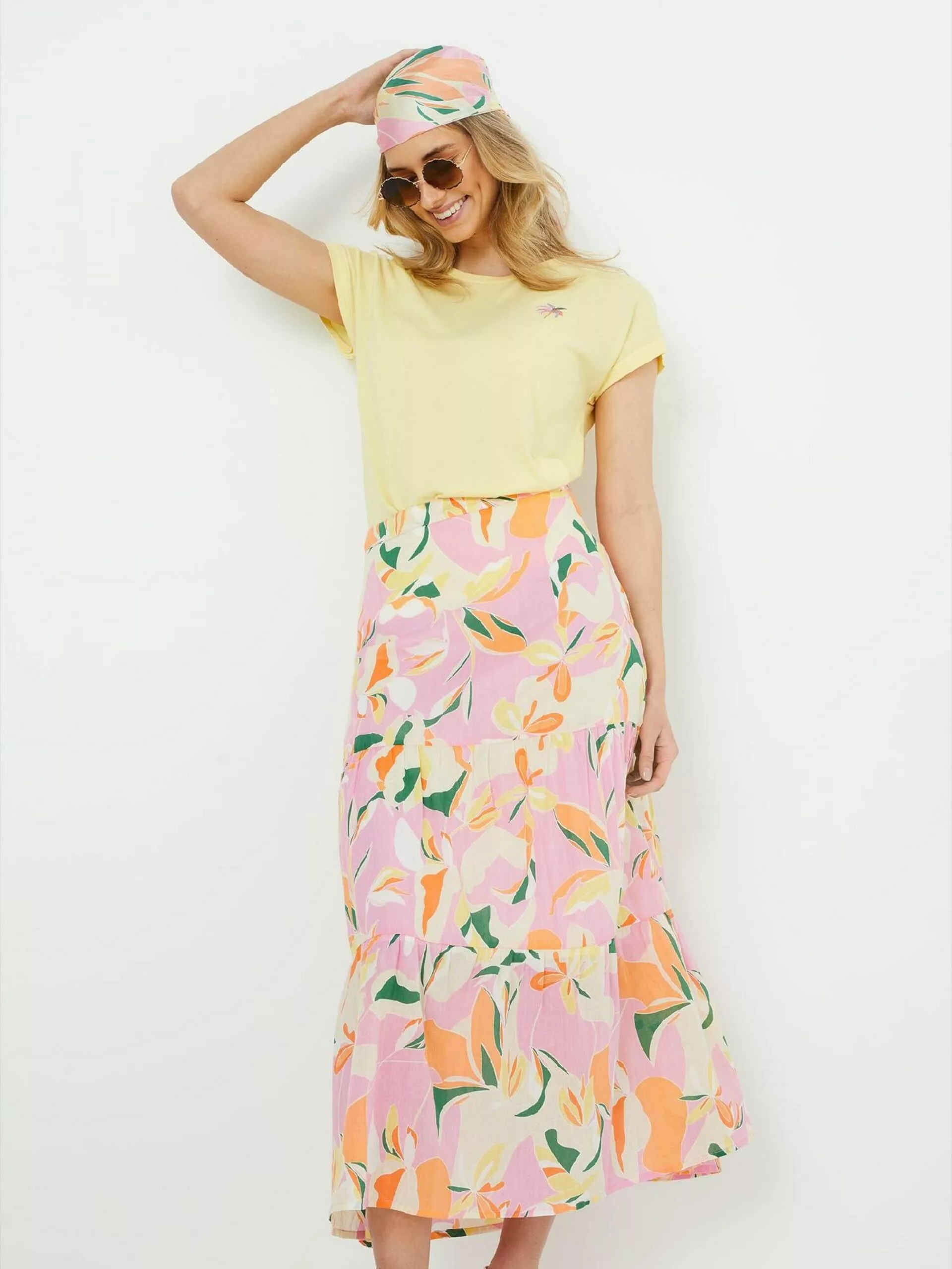 WE FASHION Jupes Midi Jupe Femme Rose Clair 5 WE FASHION Jupes Midi Jupe Femme Rose Clair – Image 5