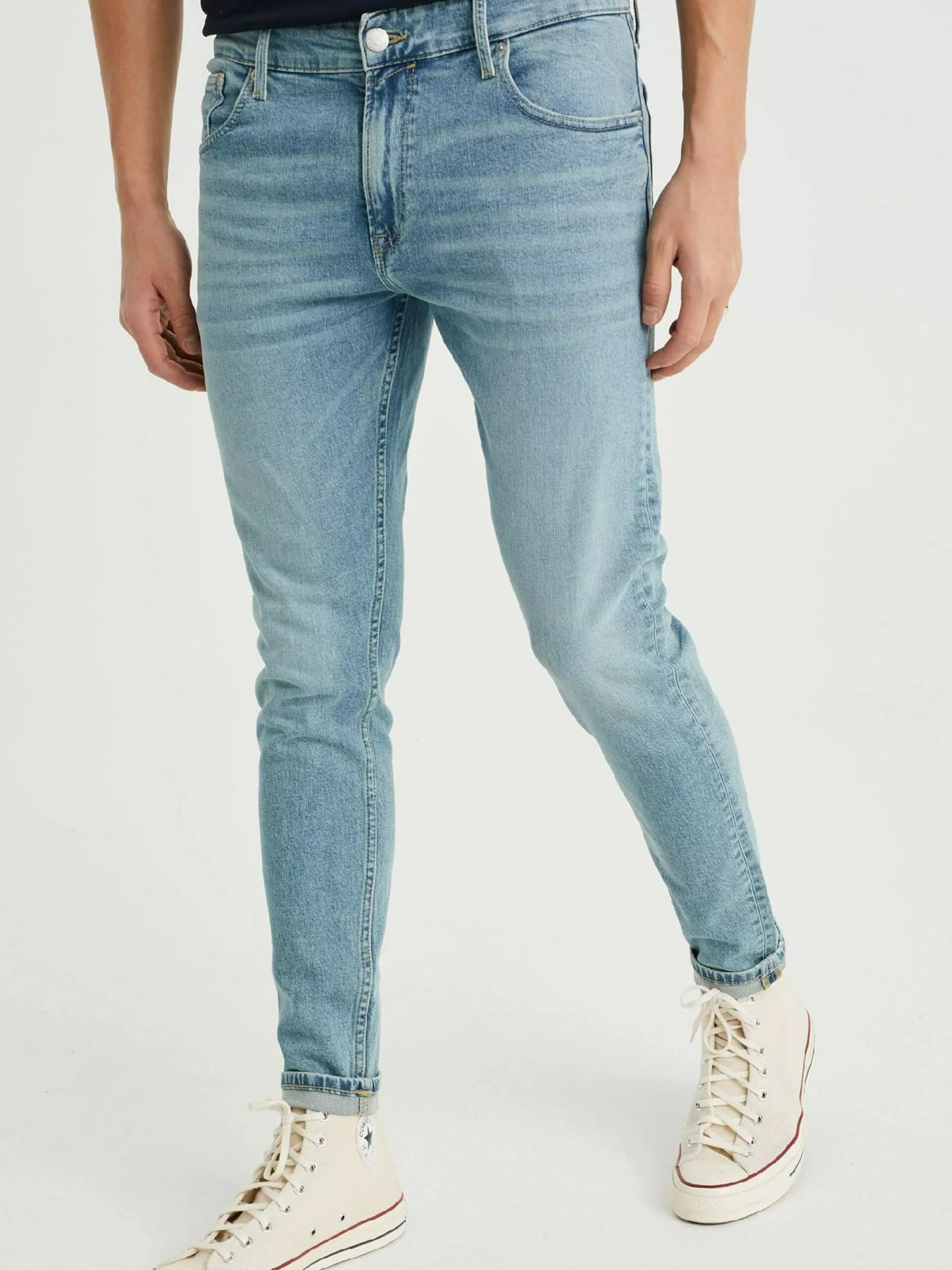WE FASHION Jeans Skinny Jean Homme Bleu 4 WE FASHION Jeans Skinny Jean Homme Bleu – Image 4