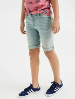 WE FASHION Shorts Coupe Slim Jean Enfants Bleu Clair -WE FASHION Magasin En Ligne ac1d3c7e5e9ca33486f7496b0cfdee4a
