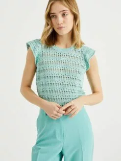 WE FASHION Pulls Maille Fine Pull-over Femme Bleu Pastel 6 WE FASHION Pulls Maille Fine Pull-over Femme Bleu Pastel -WE FASHION Magasin En Ligne ac8c851718ea3c41227895ac76f6a7ef