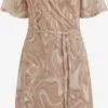 WE FASHION Mini-robes Robe Femme Beige
