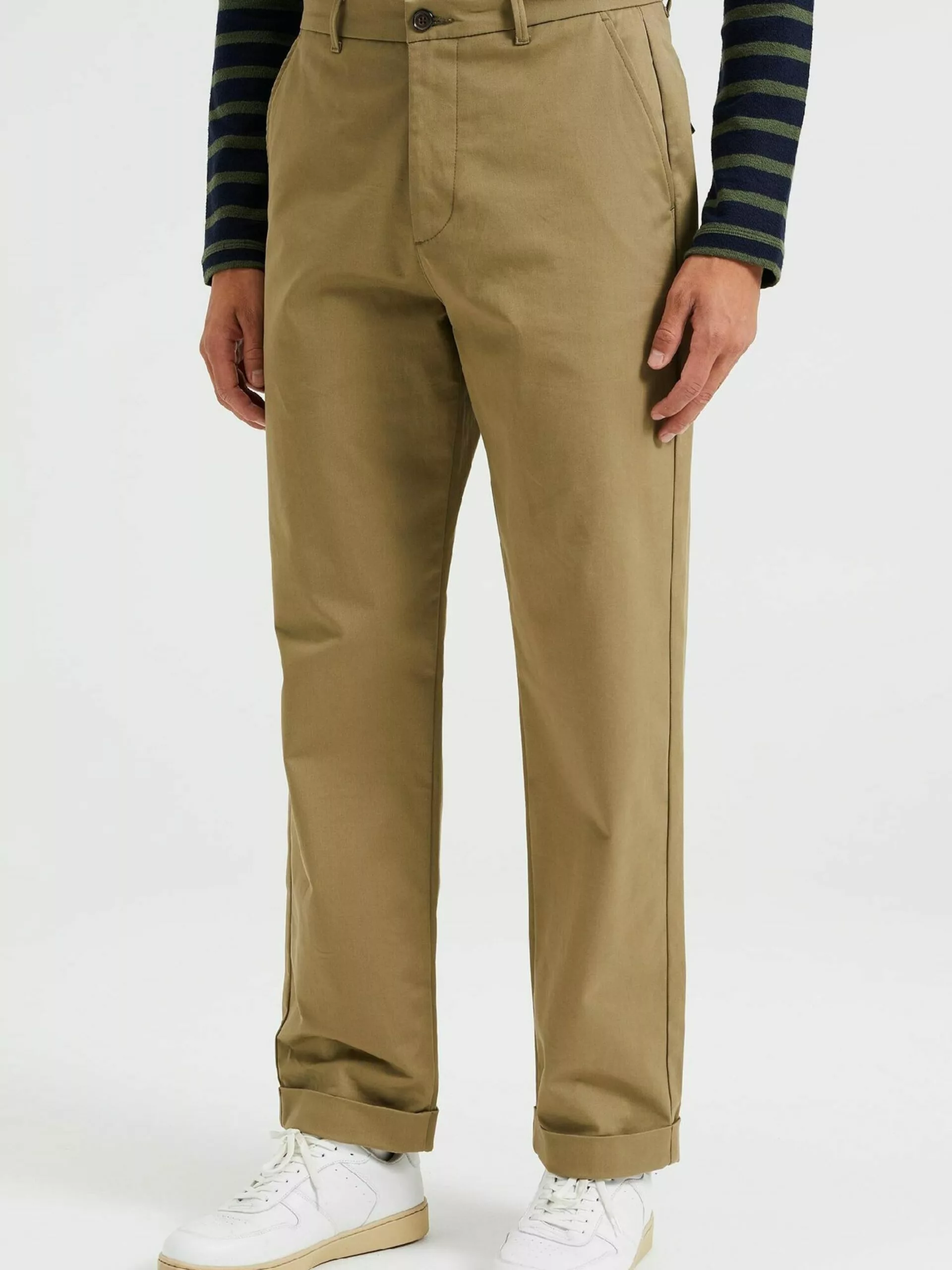 WE FASHION Chinos Regular Pantalon Chino Homme Olive 2 WE FASHION Chinos Regular Pantalon Chino Homme Olive – Image 2