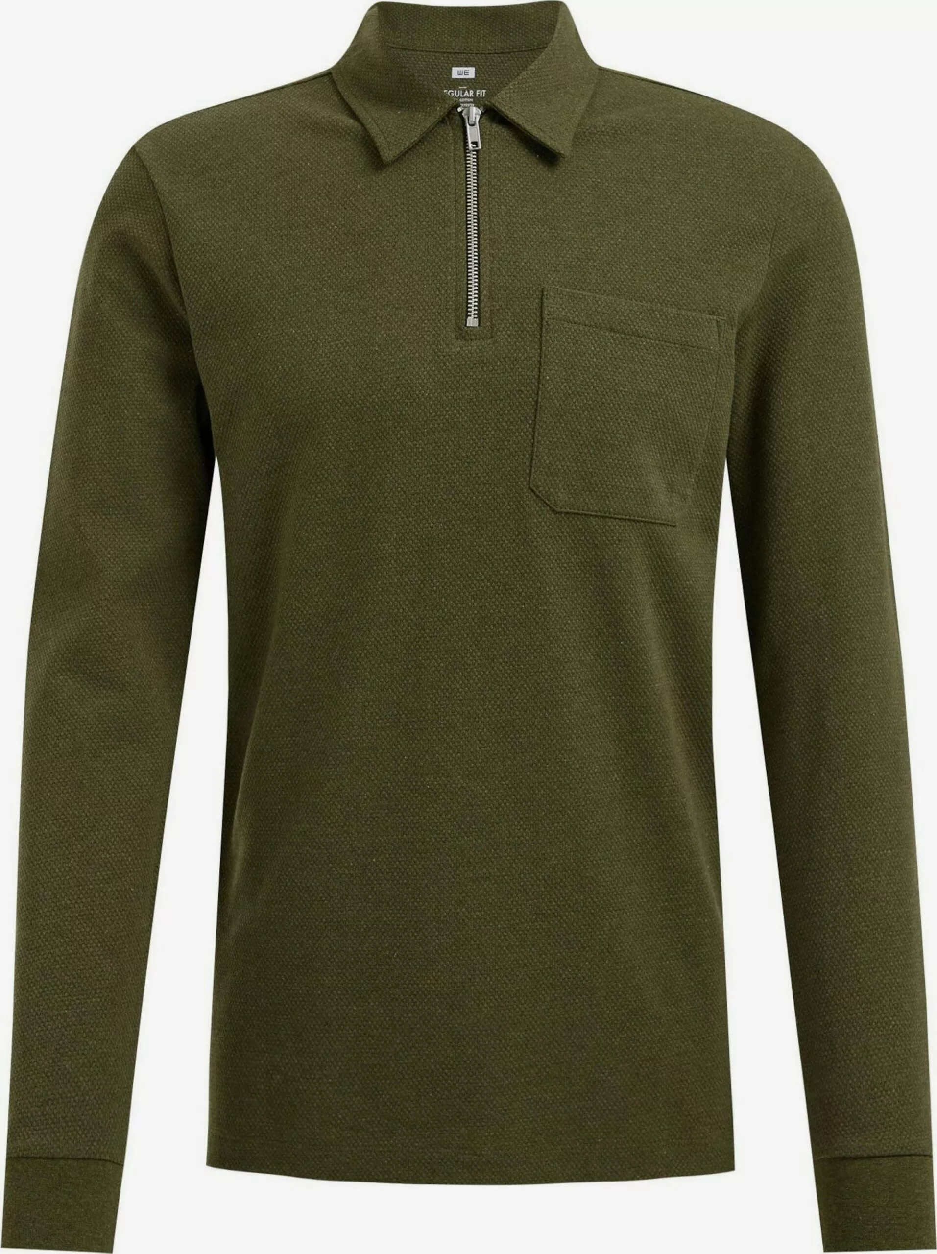 WE FASHION Pulls à Col En V Pull-over Homme Kaki 1 WE FASHION Pulls à Col En V Pull-over Homme Kaki