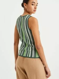 WE FASHION Débardeurs Haut Femme Vert Chiné -WE FASHION Magasin En Ligne aea576d9ffcc3b05c3158b91d3651af5