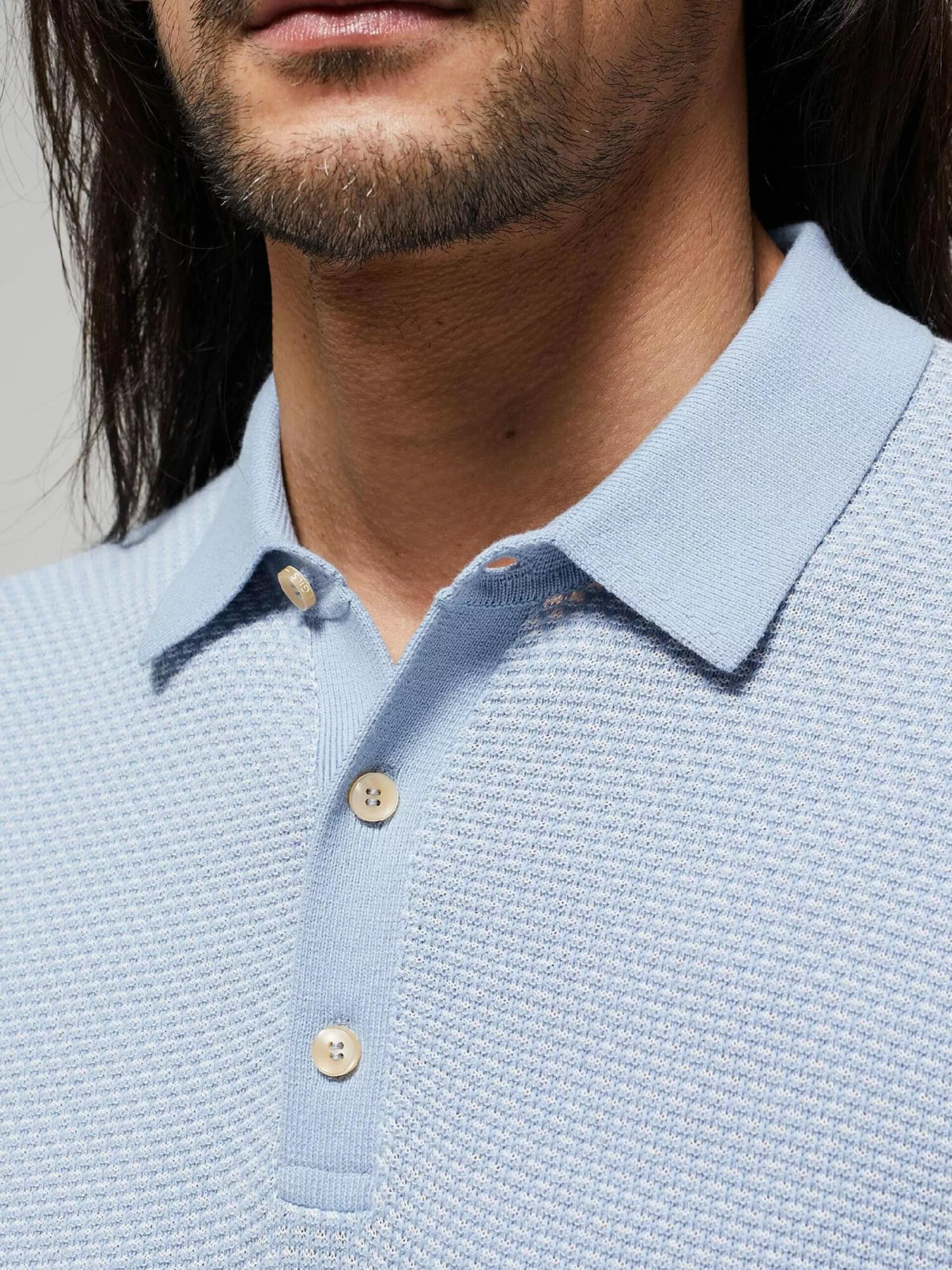 WE FASHION Pulls à Col En V Pull-over Homme Bleu Clair 5 WE FASHION Pulls à Col En V Pull-over Homme Bleu Clair – Image 5