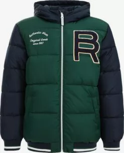 WE FASHION Vestes Dhiver Veste D’hiver Enfants Vert Foncé