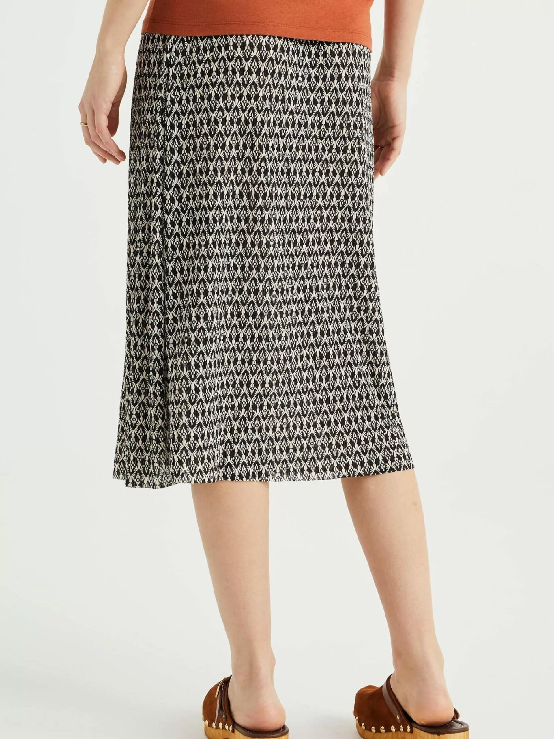 WE FASHION Jupes Midi Jupe Femme Gris / Noir 3 WE FASHION Jupes Midi Jupe Femme Gris / Noir – Image 3