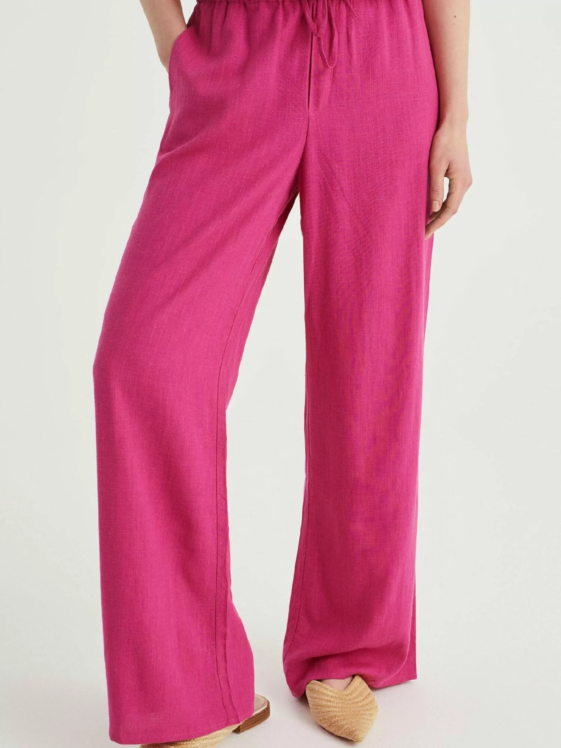 WE FASHION Pantalons à Pinces Loosefit Pantalon à Pince Femme Fuchsia 2 WE FASHION Pantalons à Pinces Loosefit Pantalon à Pince Femme Fuchsia – Image 2