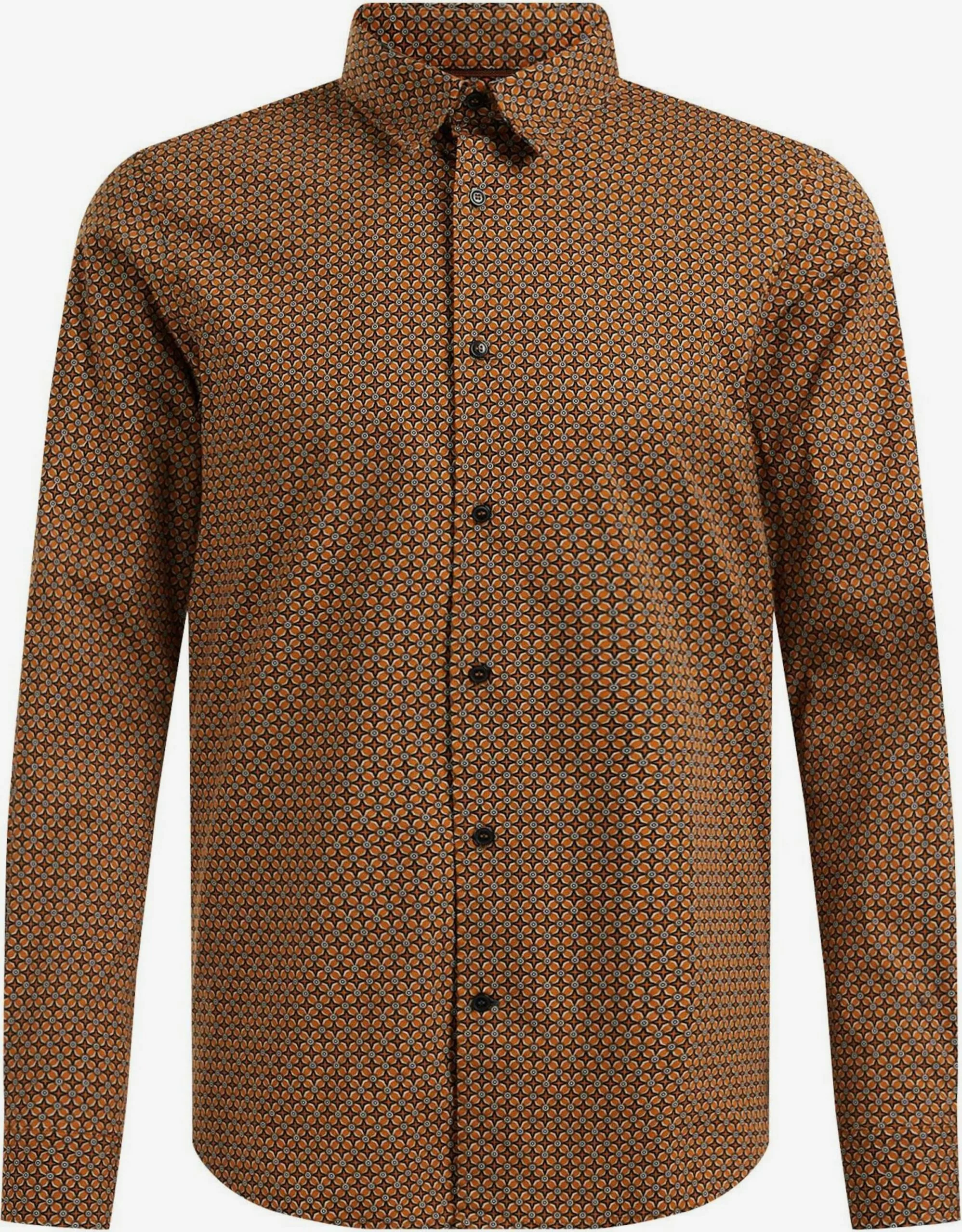 WE FASHION Chemises Décontractées Coupe Slim Chemise Homme Marron 1 WE FASHION Chemises Décontractées Coupe Slim Chemise Homme Marron