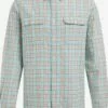 WE FASHION Chemises à Carreaux Coupe Regular Chemise Homme Bleu Clair
