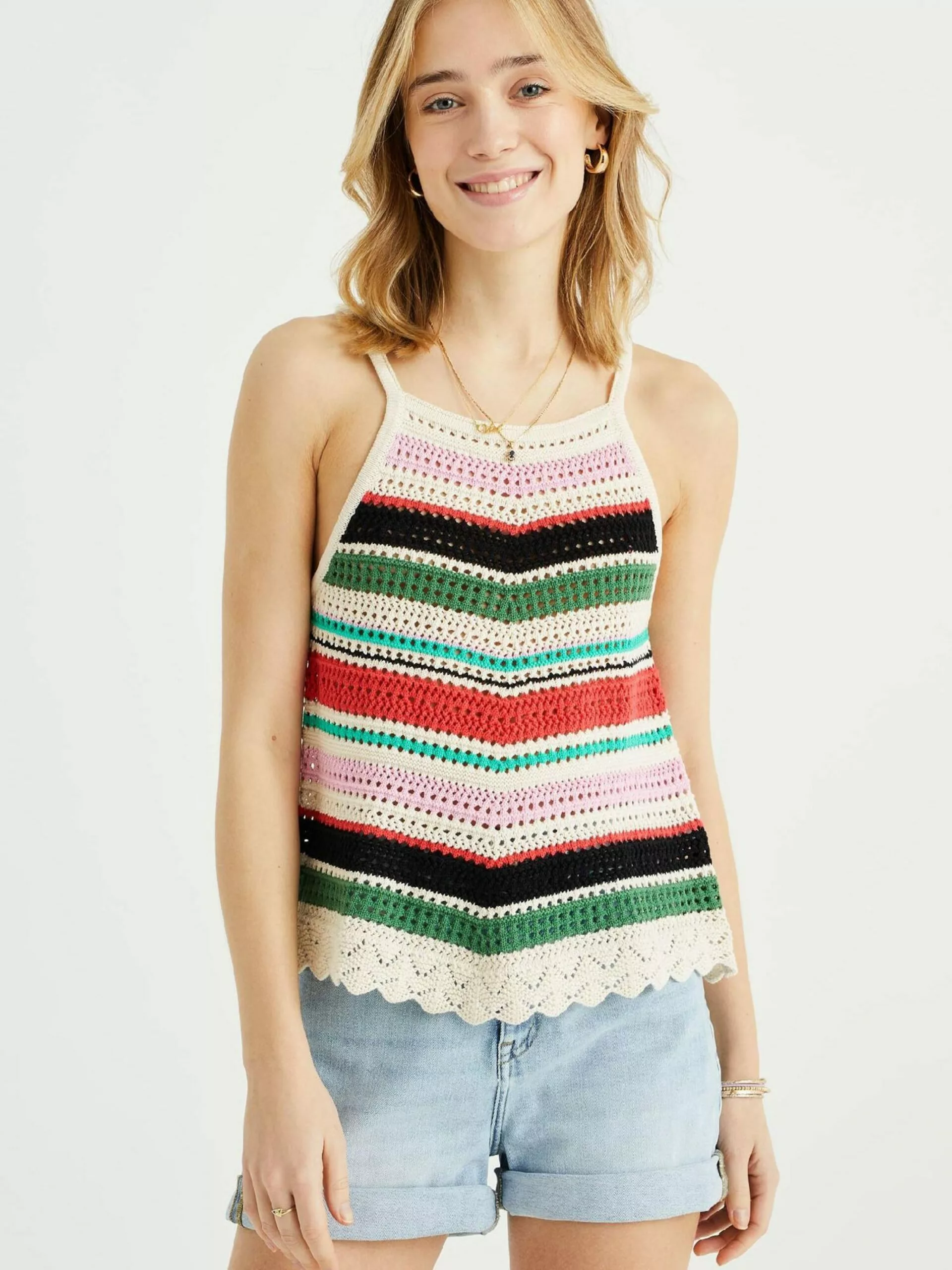 WE FASHION Tops Haut Femme Mélange De Couleurs 2 WE FASHION Tops Haut Femme Mélange De Couleurs – Image 2