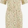 WE FASHION Robes Fluides Robe-chemise Femme Beige