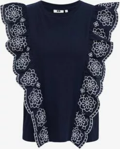 WE FASHION T-shirts Et Polos T-shirt Femme Bleu Foncé